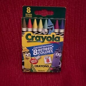 Limited Edition RETIRED Crayola CRAYONS 8 Ct Box NEW Dandelion Mulberry Mint